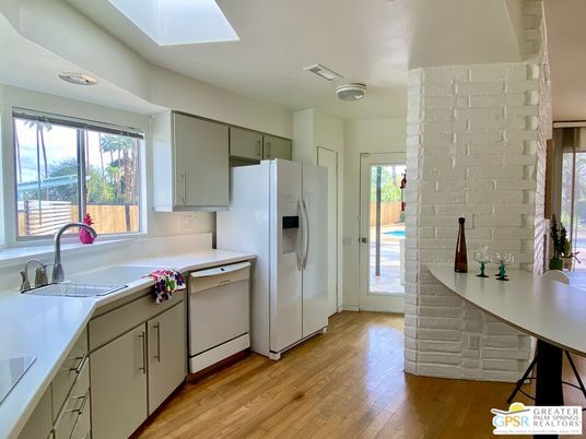 Interior, Kitchen, Stone Walls, Wood Texture Flooring
