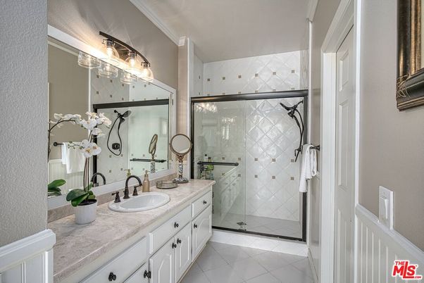 Bathroom, Dual Sink Vanities, Glass Shower, Interior
