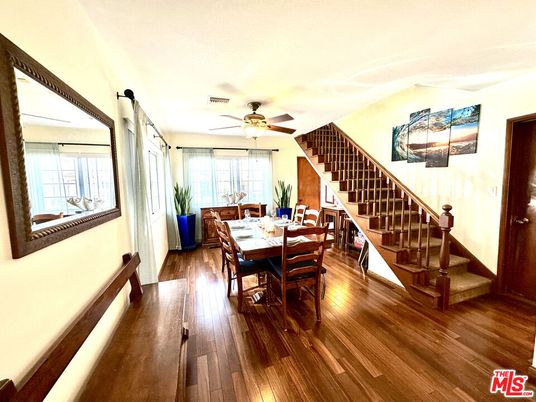 Dining room, Interior, Wood Texture Flooring