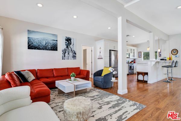 Interior, Kitchen, Living room, Pendant Lights, Recessed Lighting, Stainless Steel Appliances, Wood Texture Flooring