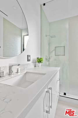 Bathroom, Glass Shower, Interior, Marble Walls