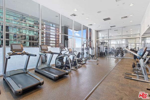 Fitness Equipment, Gym, Interior, Recessed Lighting