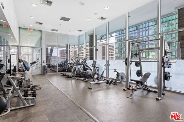 Fitness Equipment, Gym, Interior, Recessed Lighting