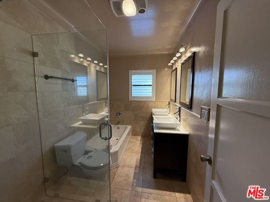 Bathroom, Dual Sink Vanities, Glass Shower, Interior