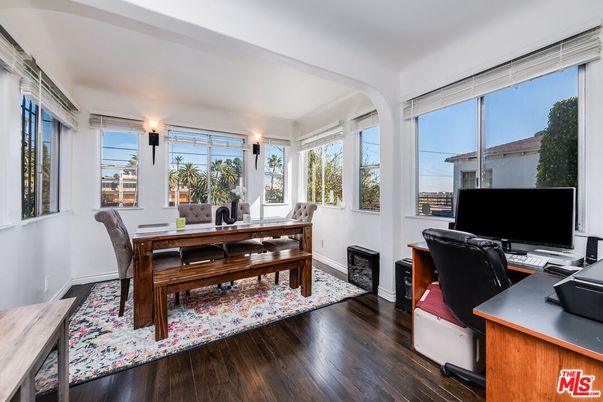 Home Office, Interior, Wood Texture Flooring