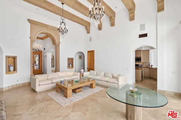 Chandelier, Interior, Living room, Pendant Lights, Wooden Beams