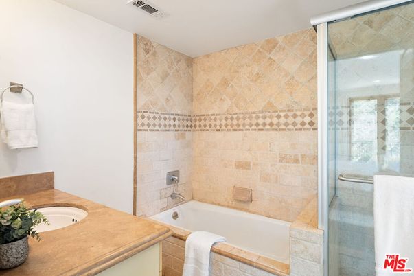 Bathroom, Glass Shower, Interior, Stone Walls