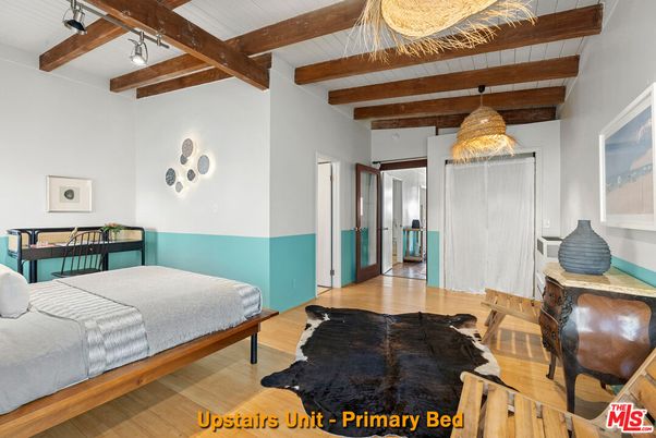 Bedroom, Interior, Wooden Beams, Wood Texture Flooring