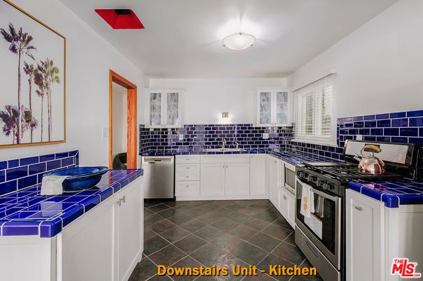 Interior, Kitchen, Stainless Steel Appliances, Tile Countertops