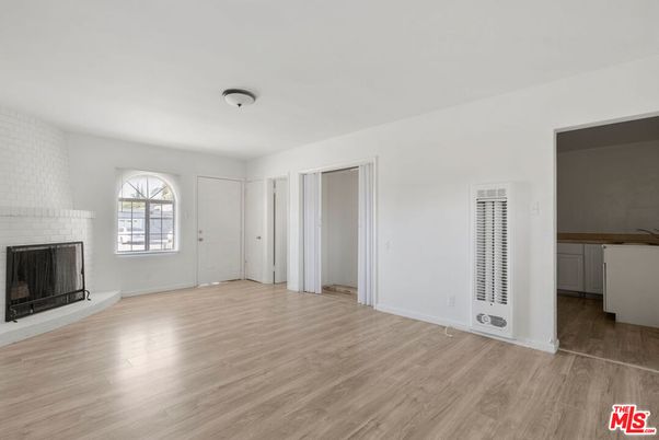 Empty room, Fireplace, Interior, Wood Texture Flooring