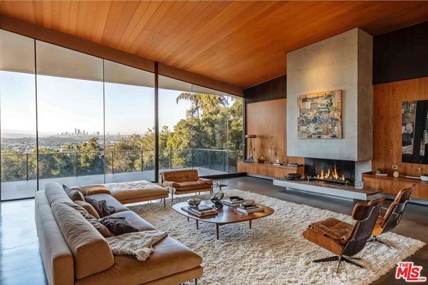 Fireplace, Interior, Living room, Wooden Ceilings, Wooden Walls