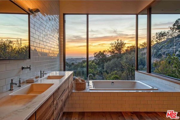Bathroom, Interior, Wood Texture Flooring