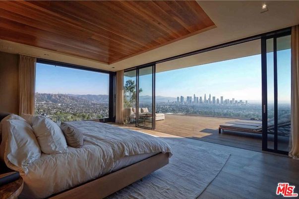 Bedroom, Interior, Recessed Lighting, Wooden Ceilings, Wood Texture Flooring