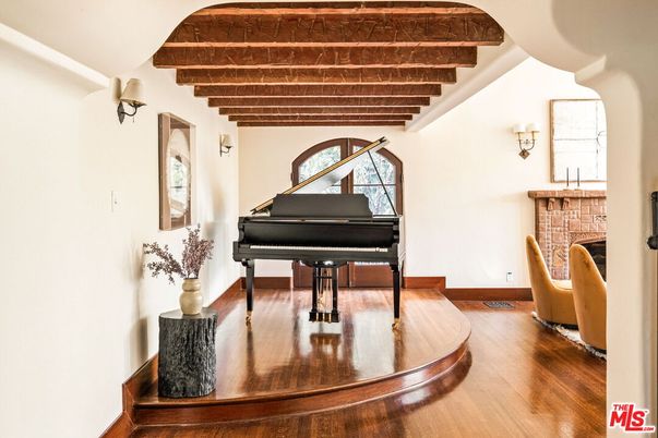 Interior, Piano, Wooden Beams, Wood Texture Flooring