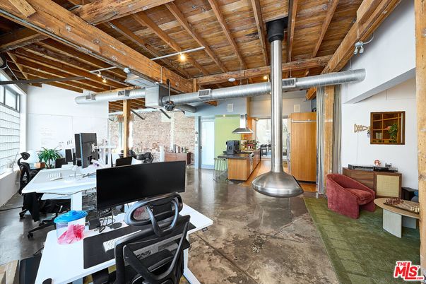Home Office, Interior, Stone Walls, Wooden Beams, Wooden Ceilings