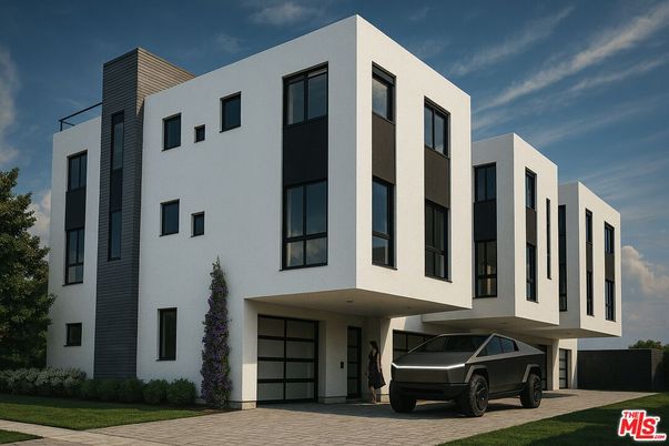 Attached, Exterior, Facade, Modern