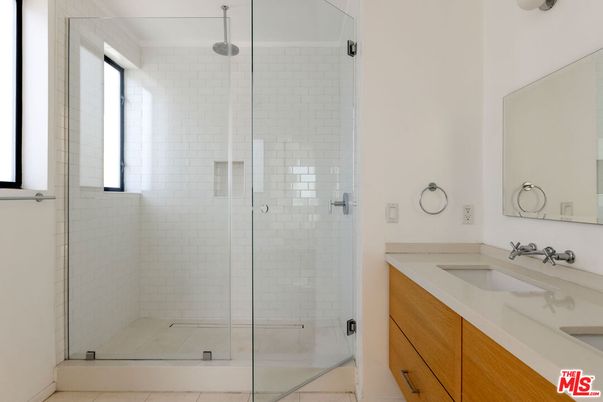 Bathroom, Dual Sink Vanities, Glass Shower, Interior