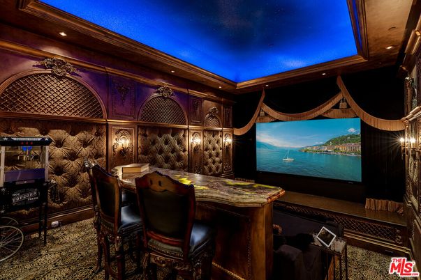Home Theatre Room, Interior, Projection Screen, Recessed Lighting, Theatre Room