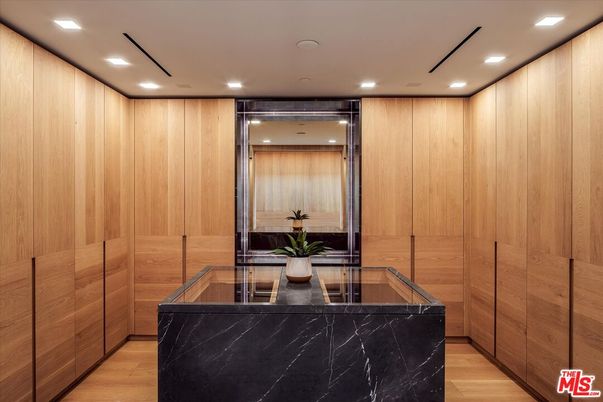 Interior, Recessed Lighting, Wood Texture Flooring, Wooden Walls