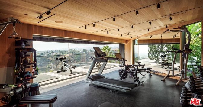 Fitness Equipment, Interior, Wooden Ceilings