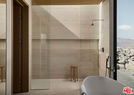 Bathroom, Free Standing Baths, Glass Shower, Interior