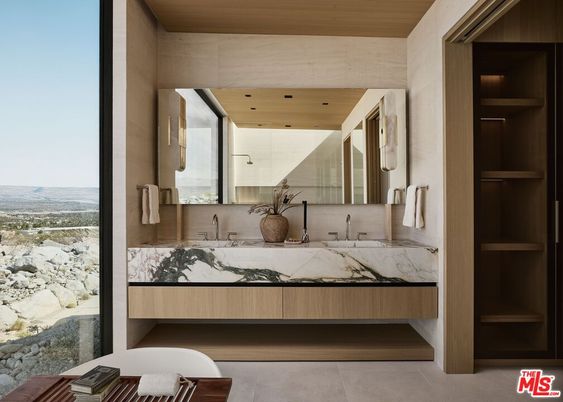 Bathroom, Interior, Wooden Ceilings
