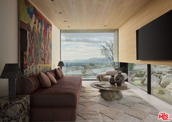 Interior, Living room, Recessed Lighting, Wooden Ceilings