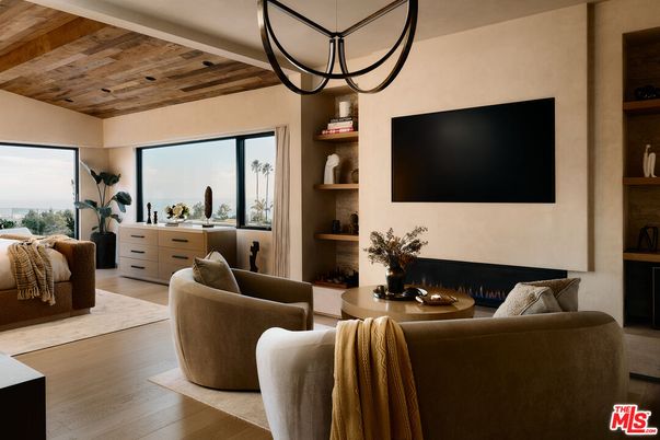 Fireplace, Interior, Living room, Wooden Ceilings, Wood Texture Flooring