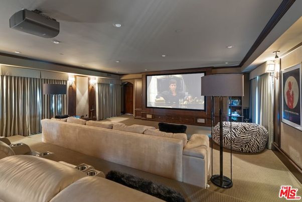 Home Theatre Room, Interior, Projection Screen, Recessed Lighting, Theatre Room