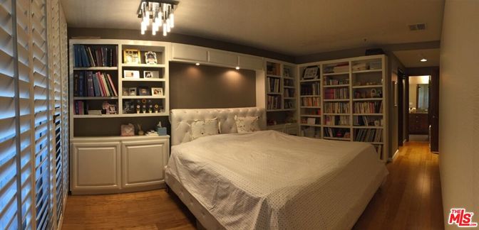 Bedroom, Interior, Pendant Lights, Wood Texture Flooring