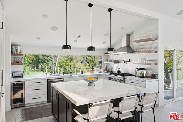 Interior, Kitchen, Pendant Lights, Recessed Lighting, Stainless Steel Appliances