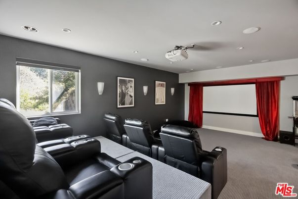 Home Theatre Room, Interior, Projection Screen, Recessed Lighting, Theatre Room