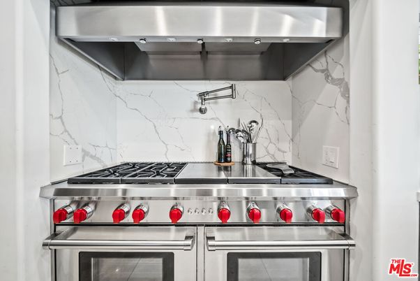 Interior, Kitchen, Marble Walls, Stainless Steel Appliances