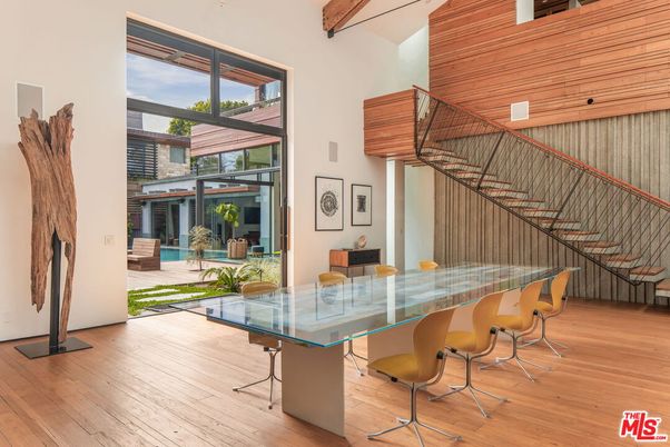 Dining room, Interior, Wood Texture Flooring