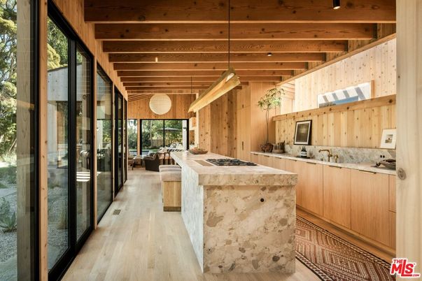 Interior, Kitchen, Pendant Lights, Wooden Beams, Wooden Ceilings, Wood Texture Flooring, Wooden Walls