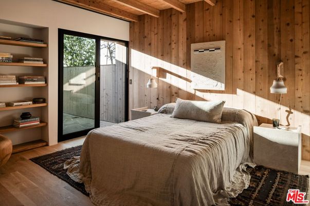 Bedroom, Interior, Wooden Ceilings, Wood Texture Flooring, Wooden Walls