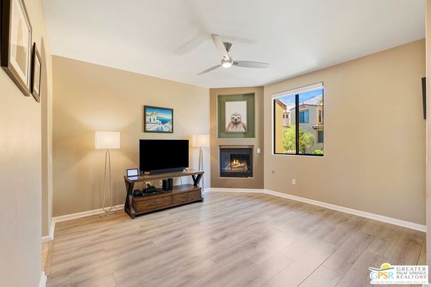 Fireplace, Interior, Wood Texture Flooring