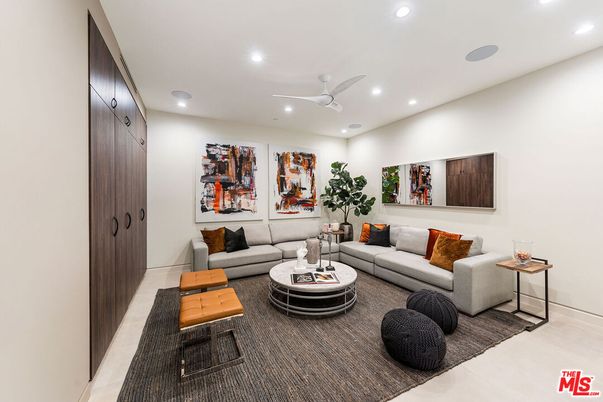 Interior, Living room, Recessed Lighting