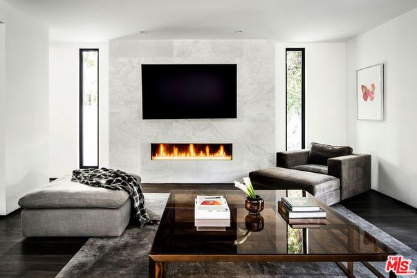 Fireplace, Interior, Living room, Wood Texture Flooring