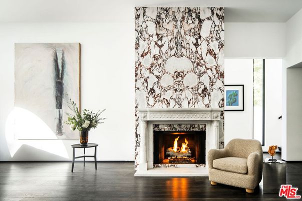 Fireplace, Interior, Wood Texture Flooring