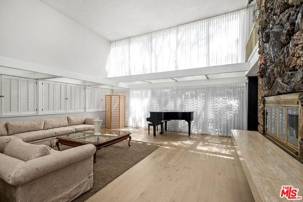 Fireplace, Interior, Living room, Piano, Wood Texture Flooring
