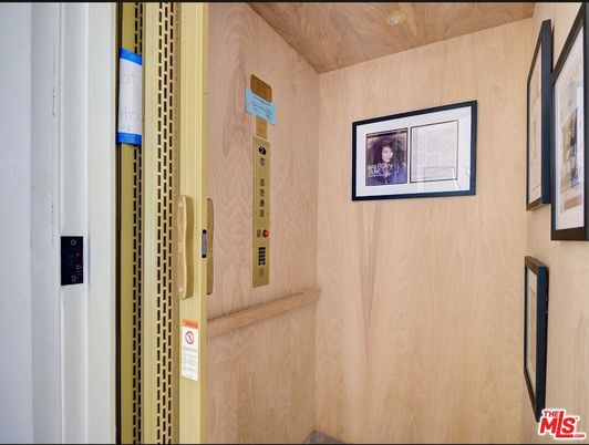 Elevator, Interior, Wooden Ceilings, Wooden Walls