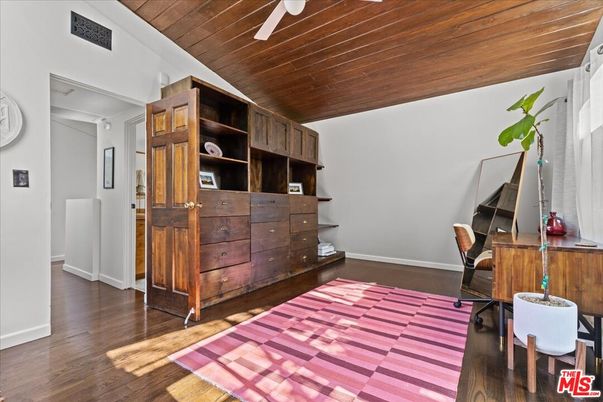 Home Office, Interior, Wooden Ceilings, Wood Texture Flooring