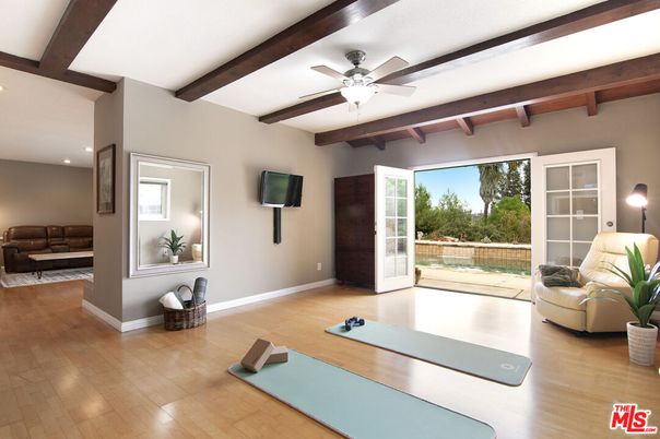 Interior, Recessed Lighting, Wooden Beams, Wood Texture Flooring