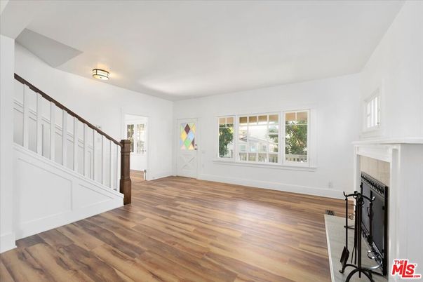 Empty room, Fireplace, Interior, Wood Texture Flooring
