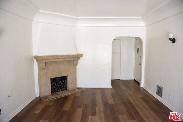 Fireplace, Interior, Wood Texture Flooring