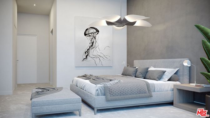 Bedroom, Interior, Pendant Lights