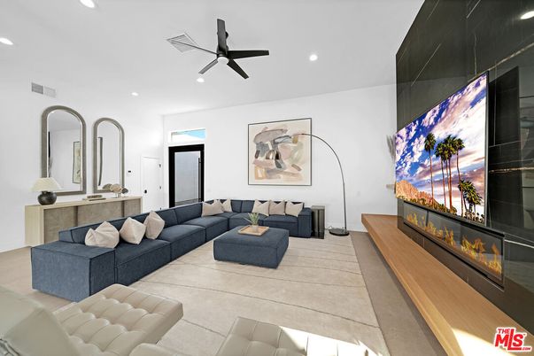 Interior, Living room, Recessed Lighting