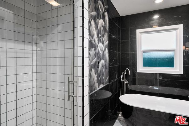 Bathroom, Interior, Marble, Recessed Lighting