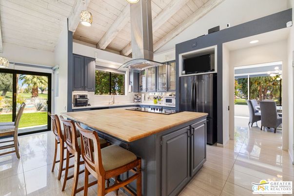 Interior, Kitchen, Recessed Lighting, Stainless Steel Appliances, Wooden Ceilings